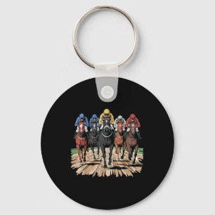 Porte-clés Cheval Racer Jockey Racer Derby Rider Cadeaux Homm