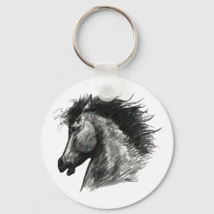 Porte-clés Cheval Sauvage Fougueux