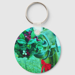 Porte-clés Cheval Turquoise Mistletoe de Noël
