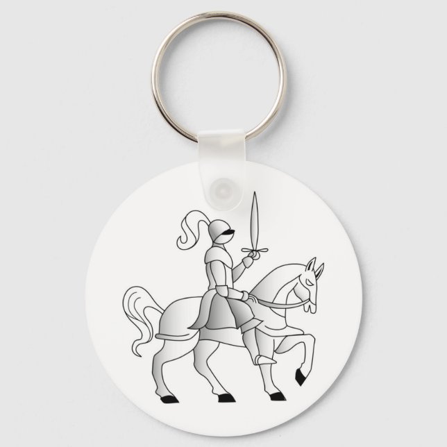 Porte-clés Chevalier à cheval (Recto)