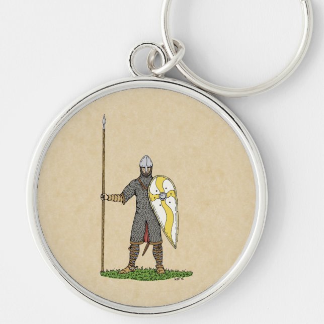 Porte-clés Chevalier normand médiéval vers 1066 (Devant)