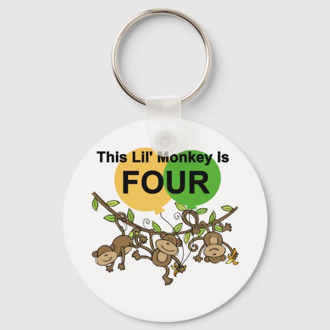 Porte-clés Chevaliers et cadeaux de 4e anniversaire des singe (Recto)