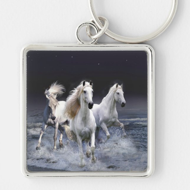 Porte-clés Chevaux à lancer l'oreiller (Devant)