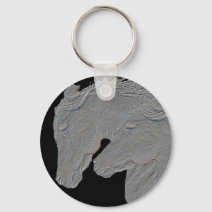 Porte-clés Chevaux de relief