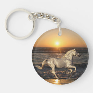 Porte-clés Chevaux d'imaginaire : Coucher du soleil