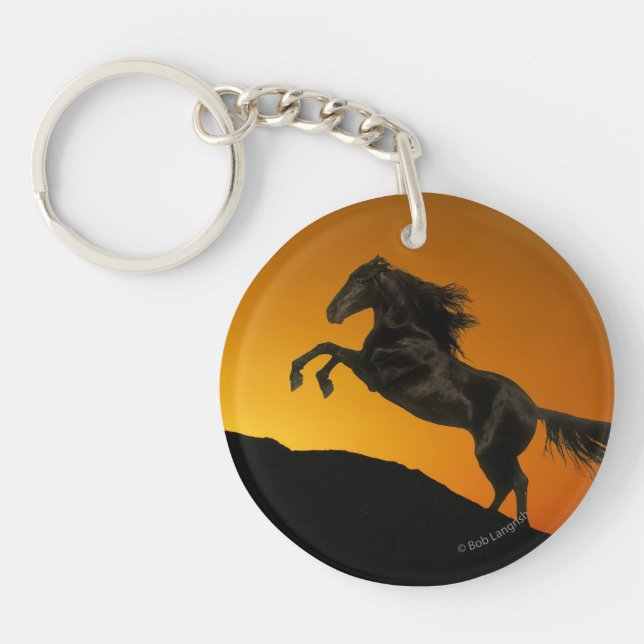 Porte-clés Chevaux d'imaginaire : Coucher du soleil de (Devant)