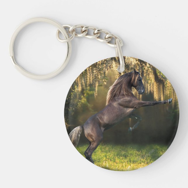 Porte-clés Chevaux d'imaginaire : Prince de guerrier (Devant)