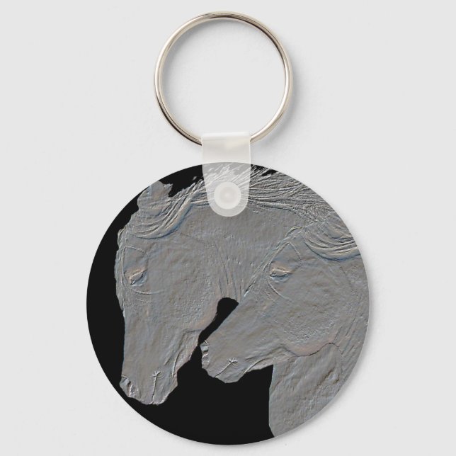 Porte-clés Chevaux embarqués (Recto)