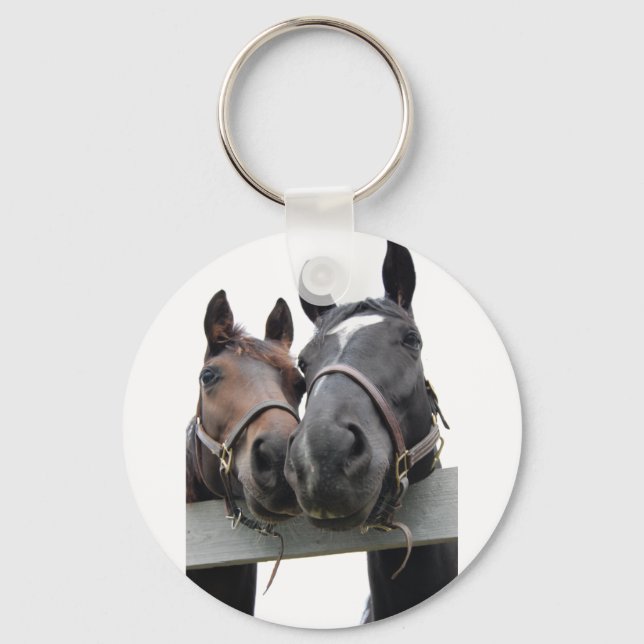 Porte-clés Chevaux en amour (Recto)