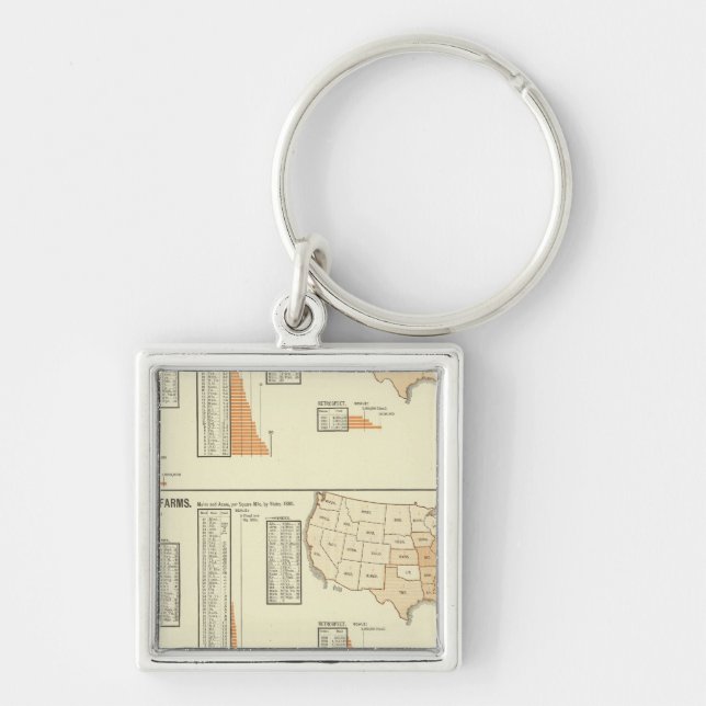 Porte-clés Chevaux, mules, ânes, moutons (Devant)