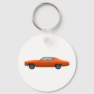 Porte-clés Chevelle 1969 solides solubles : Finition orange