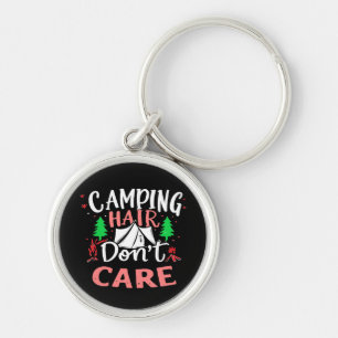 Porte-clés Cheveux de Camping, On s'en fiche, Drôle