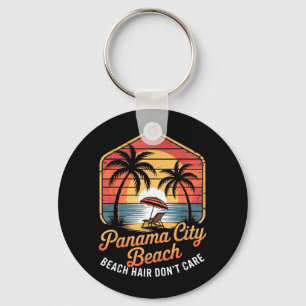 Porte-clés Cheveux de plage Été Tropical Vintage Panama City