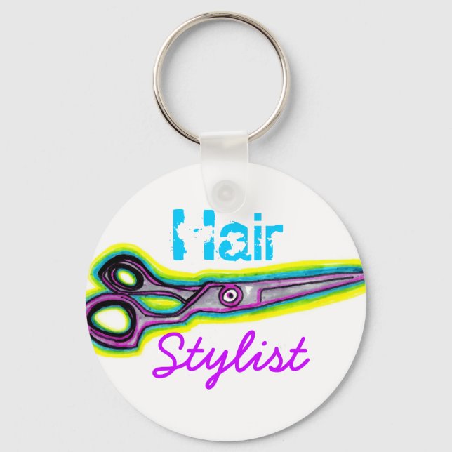Porte-clés Cheveux Styliste Shears Porte - clé (Recto)