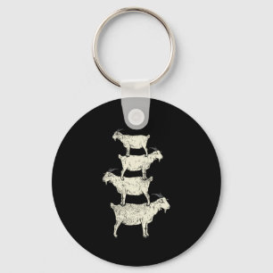 Porte-clés Chèvre Retro