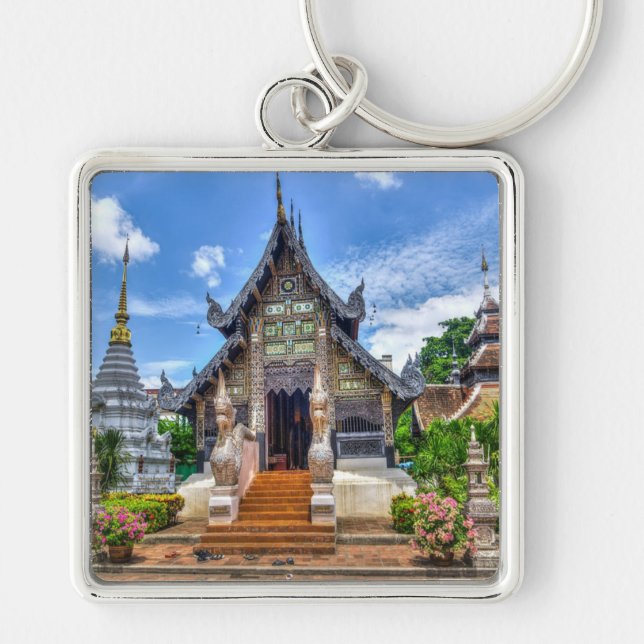 Porte-clés Chiang Mai temple photo (Devant)