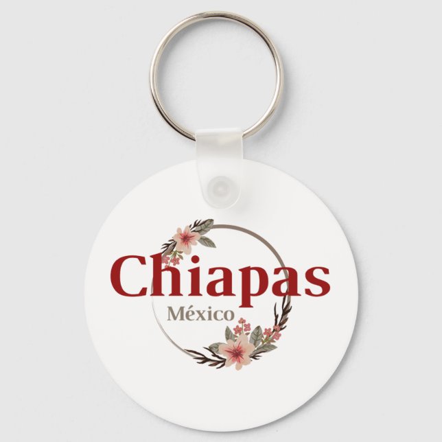 Porte-clés Chiapas Mexique Voyage Destination Bridesmaid (Recto)