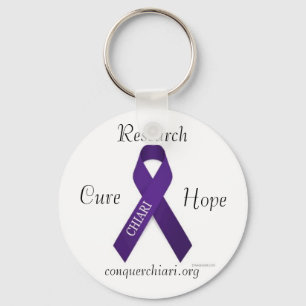 Porte-clés CHIARI, Cure, Hope, Research, conquerchiari.org