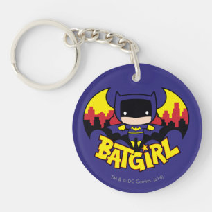 Porte-clés Chibi Batgirl avec Gotham Skyline & Logo