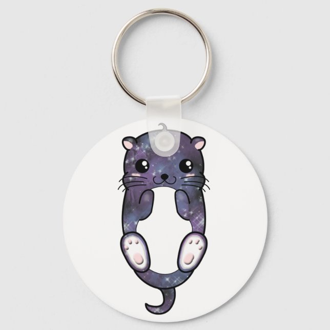 Porte-clés Chibi Galaxy Otter (Recto)