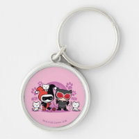 Chibi Harley Quinn & Chibi Catwoman Avec Chats