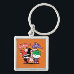 Porte-clés Chibi Harley Quinn & Chibi Joker Coeurs<br><div class="desc">Découvrez Chibi Joker présentant Chibi Harley Quinn avec une carte de jeu de coeur,  avec leurs noms écrits au-dessus d'un coeur de pois géant dans l'arrière - plan.</div>