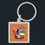 Porte-clés Chibi Harley Quinn & Chibi Joker Coeurs<br><div class="desc">Découvrez Chibi Joker présentant Chibi Harley Quinn avec une carte de jeu de coeur,  avec leurs noms écrits au-dessus d'un coeur de pois géant dans l'arrière - plan.</div>