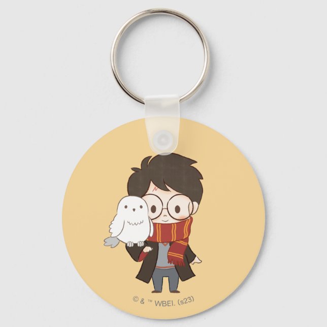 Porte-clés Chibi HARRY POTTER™ & Hedwig (Recto)