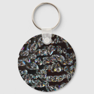 Porte-clés Chic Black Diamond Chrystal Cadeaux Motifs Abstrai