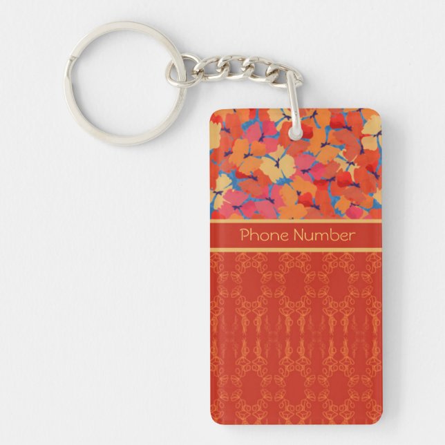 Porte-clés Chic Porte - clé rose, orange, Jaune (Devant)