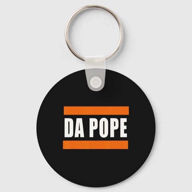 Porte-clés Chicago Da Pope Humour drôle (Recto)
