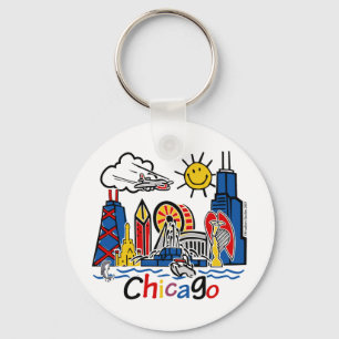 Porte-clés Chicago Kids Skyline