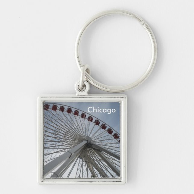 Porte-clés Chicago l'Illinois (Devant)