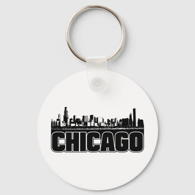 Porte-clés Chicago Skyline (Recto)