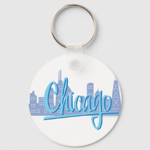 Porte-clés Chicago Skyline de la ville venteuse