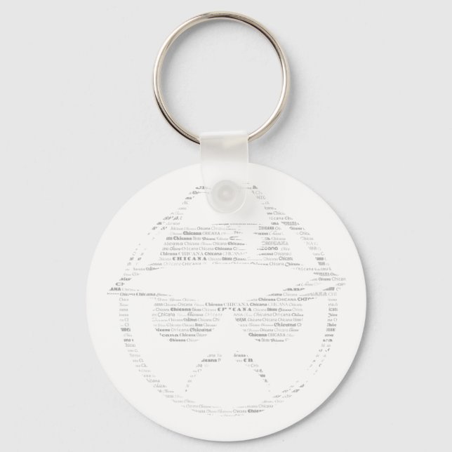 Porte-clés Chicana conduit bas texte (Recto)