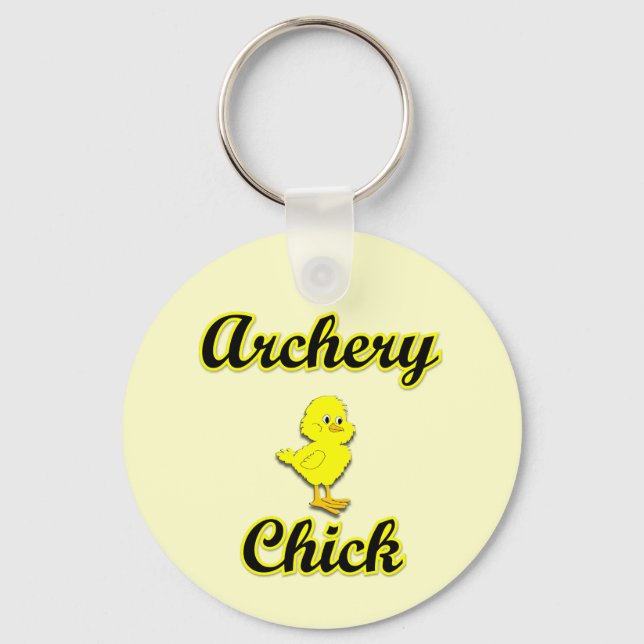 Porte-clés Chick au tir à l'arc (Recto)
