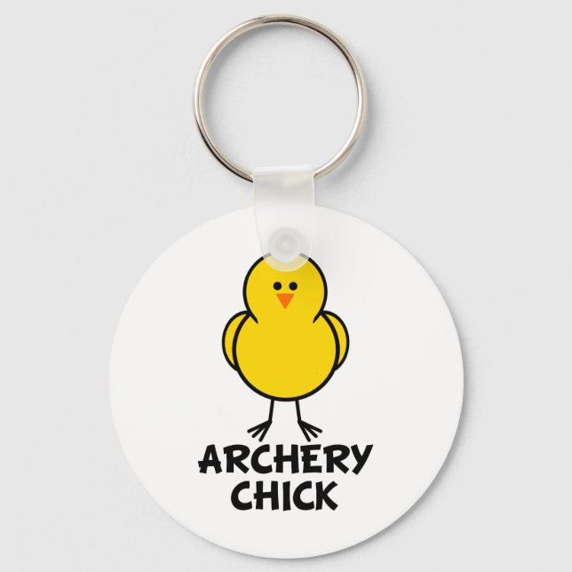 Porte-clés Chick au tir à l'arc (Recto)