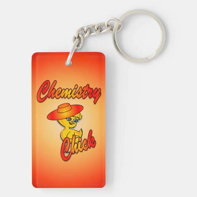 Porte-clés Chick de chimie #5 (Dos)