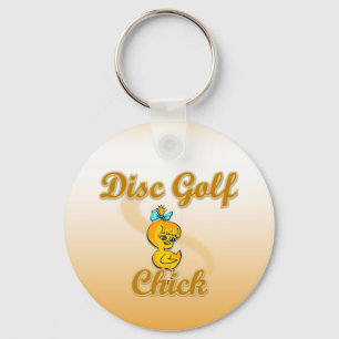Porte-clés Chick de golf sur disque