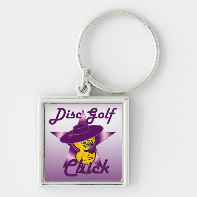 Porte-clés Chick de golf sur disque #9 (Devant)
