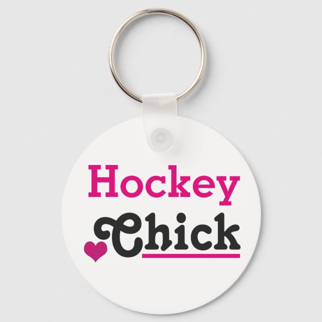 Porte-clés Chick de hockey (Recto)