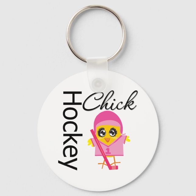 Porte-clés Chick de hockey (Recto)