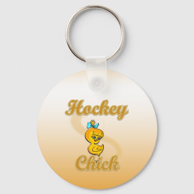 Porte-clés Chick de hockey (Recto)