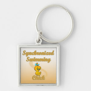 Porte-clés Chick de natation synchronisée