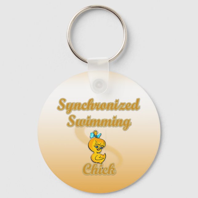 Porte-clés Chick de natation synchronisée (Recto)