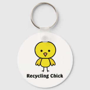 Porte-clés Chick de recyclage