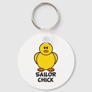 Porte-clés Chick marin