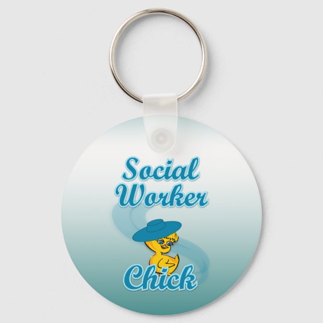 Porte-clés Chick ouvrier social #3 (Recto)