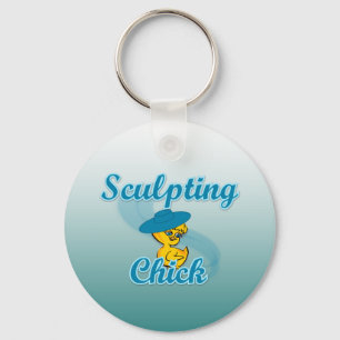 Porte-clés Chick sculpté #3